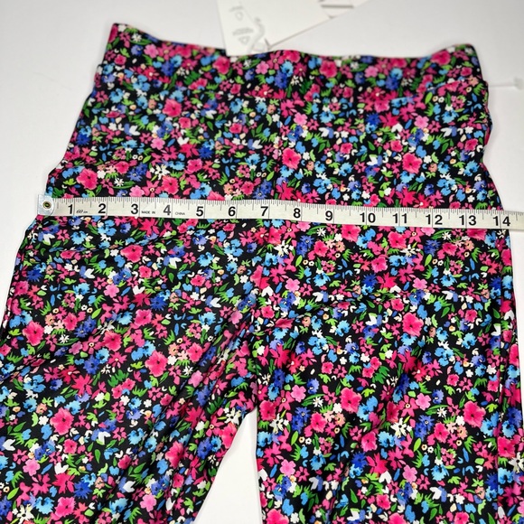 ZARA Ladies high rise floral leggings with foot strap pull on NWT Small - Picture 7 of 7